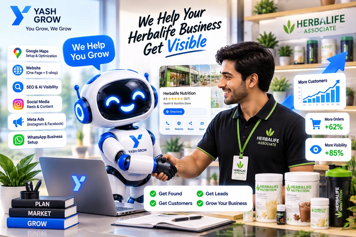 YashGrow digital growth services for Herbalife Independent Associates